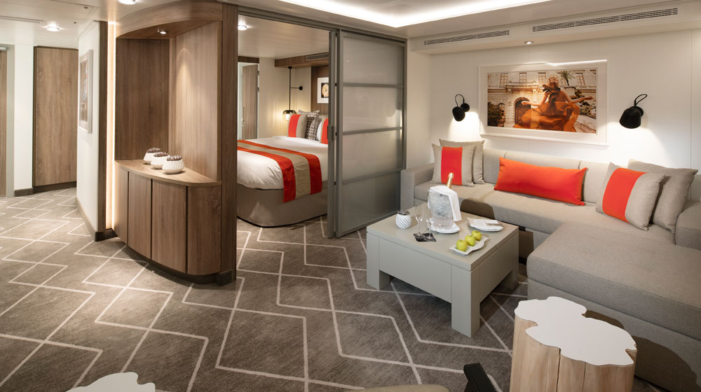 Celebrity Cruises &copy Celebrity Edge | Celebrity Suite - Living Room