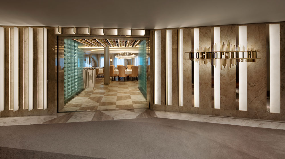 Celebrity Cruises &copy Celebrity Edge | Cosmopolitan Dining Entrance
