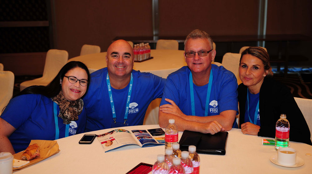 Nicola Rowlingson, Above & Beyond Travel; Pete Balmer, Cruise & Coach World; John Layton, italktravel & Cruise Bribie Island and Radka Wilson, Flightsuit