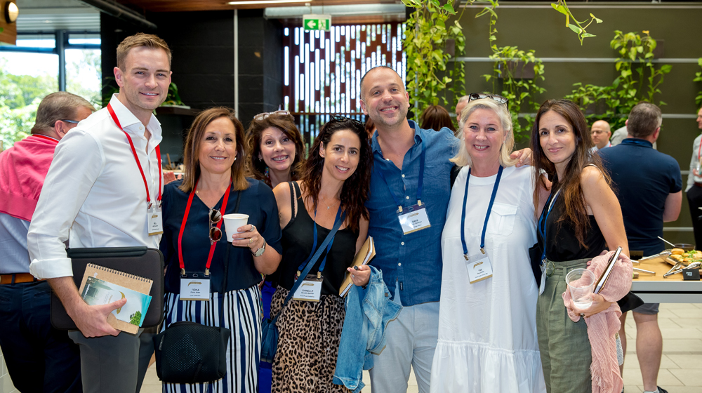 Will Brandon, Hyatt Hotels; Fiona Rose, Luxe; Cathy Favaloro, Four Seasons with The Goldman Group team.