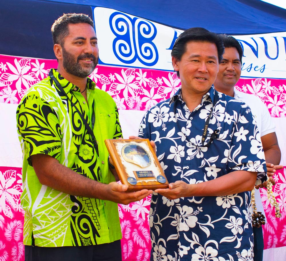 Shawn Christian and Laurent Wong on Aranui 5 | Image Credit: Lionel Gourverneur