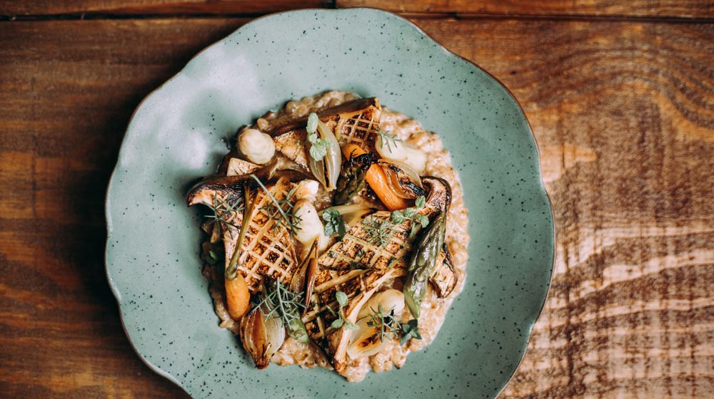 Corinthia Lisbon | Erva - Cuscuz Legumes Cogumelos