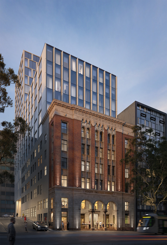 Hilton Melbourne Little Queen Street - exterior rendering