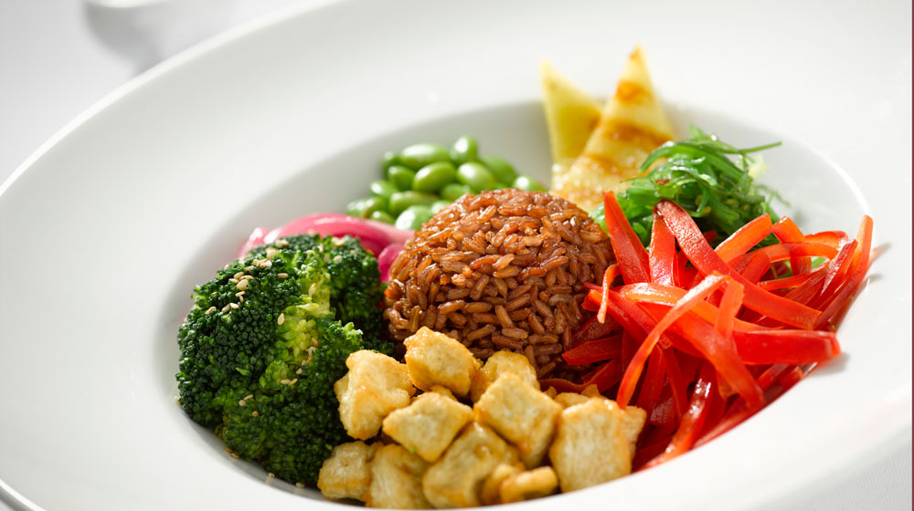 Plant based Hawaiian poke bowl