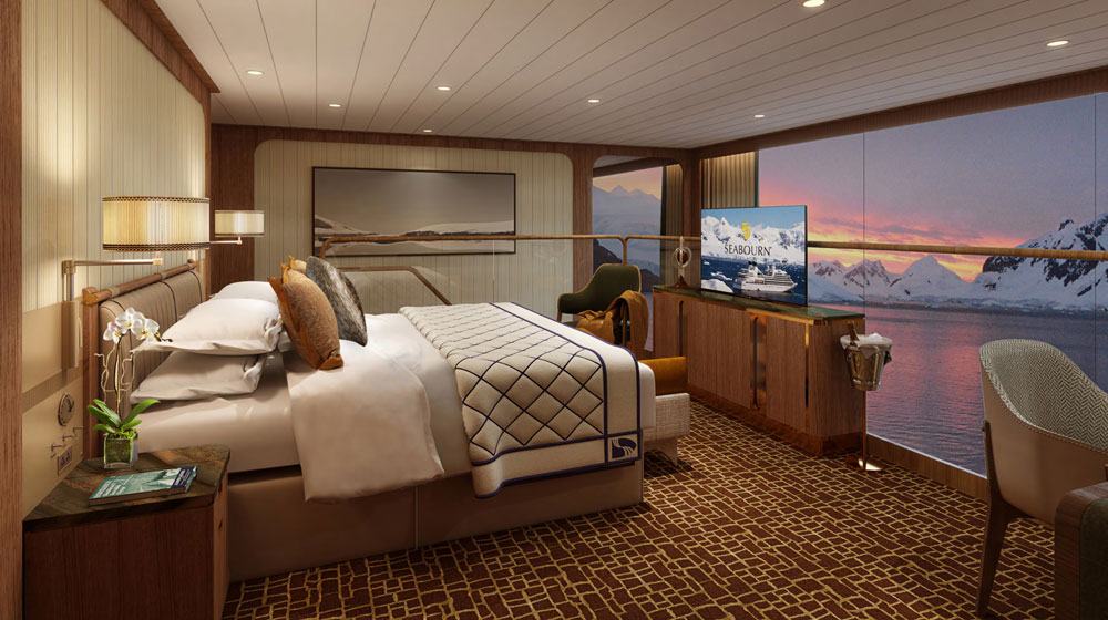 Seabourn expedition ships - Wintergarden Suite Bedroom