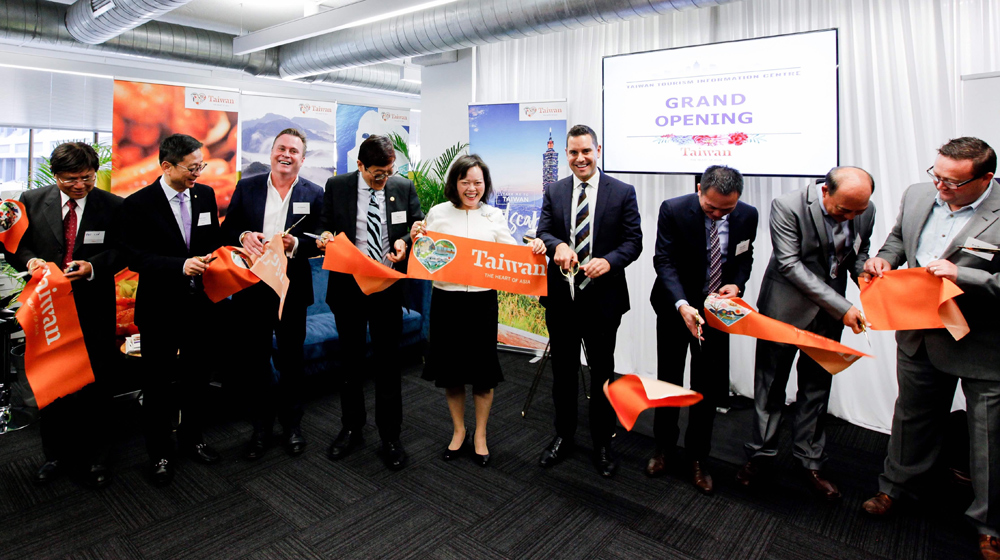 Cutting the ribbon taiwan tourism
