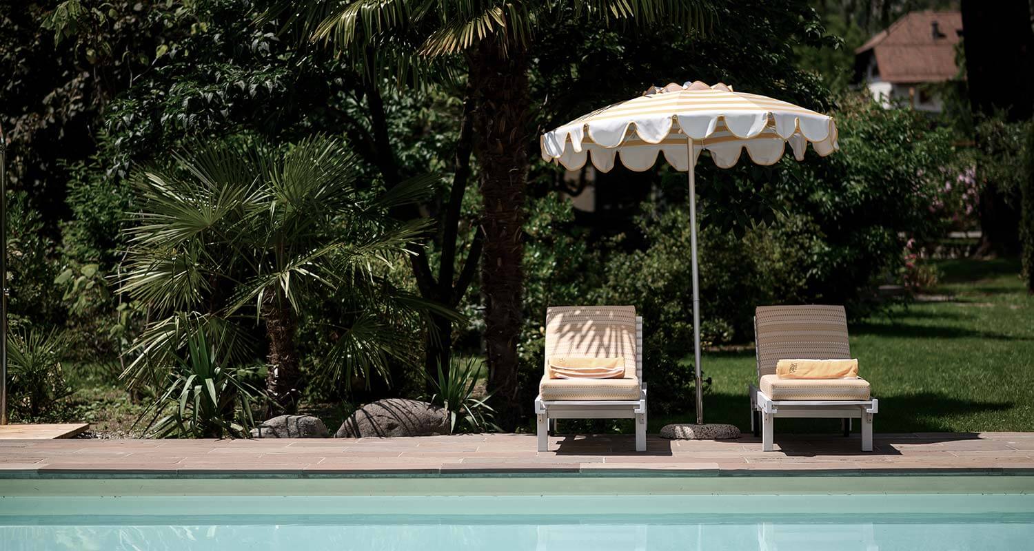 Pool area at Villa Arnica
