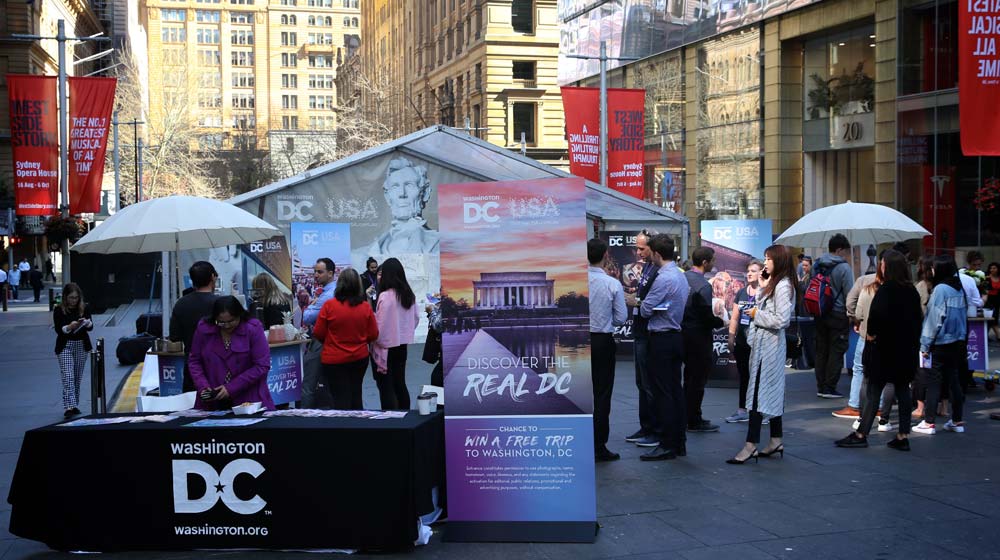 Destination DC's street activation in the heart of Sydney's CBD at Martin Place