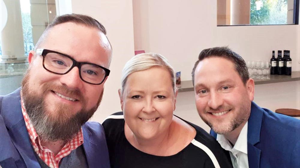 Shannon Beresford, American Express;' Deb Falvey, Journey Beyond and Ben Walters, Cover-More.