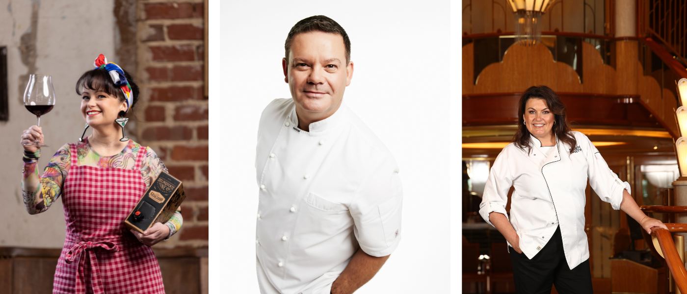 Katie Spain, Gary Mehigan and Karen Martini.