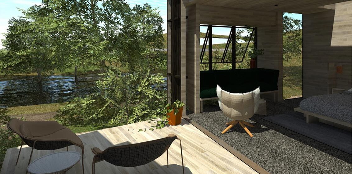 Peninsula Hot Springs Eco Lodges Render