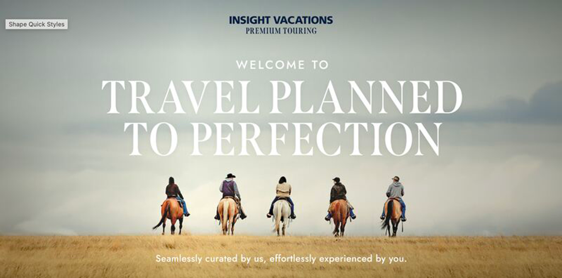 Insight Vacations campaign