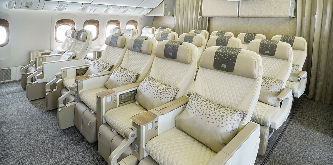 Emirates Premium Economy seating