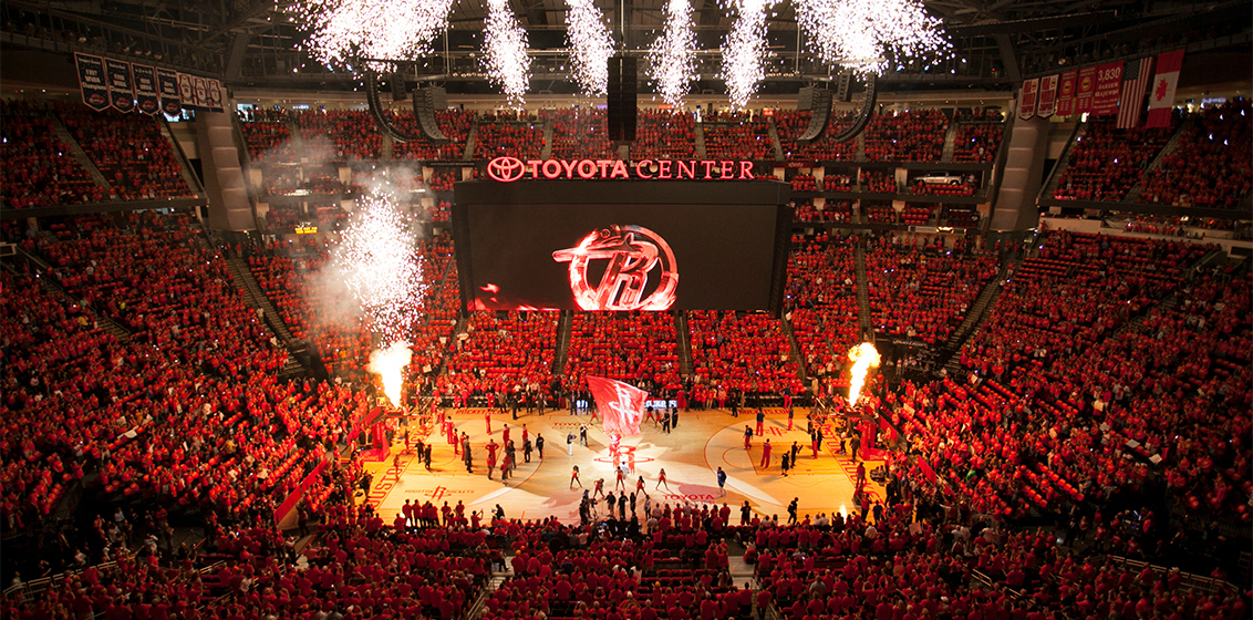 The Toyota Center, home of the Houston Rockets 